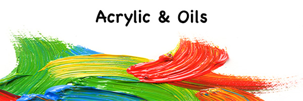 Oil & Acrylic Artist Paint Brushes